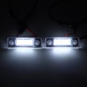 2Pcs LED License Plate Lights White for Skoda Octavia ll Facelift 2009-2012