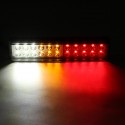 2pcs 24V 22LED Three Color Rear Car Tail Light Bake Stop Turn Lamp for Tailer Truck Boat Caravans