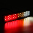 2pcs 24V 22LED Three Color Rear Car Tail Light Bake Stop Turn Lamp for Tailer Truck Boat Caravans