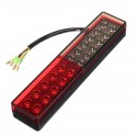 2pcs 24V 22LED Three Color Rear Car Tail Light Bake Stop Turn Lamp for Tailer Truck Boat Caravans