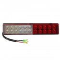 2pcs 24V 22LED Three Color Rear Car Tail Light Bake Stop Turn Lamp for Tailer Truck Boat Caravans