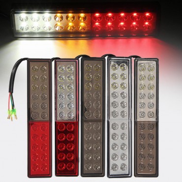 2pcs 24V 22LED Three Color Rear Car Tail Light Bake Stop Turn Lamp for Tailer Truck Boat Caravans