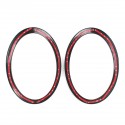 4PCS Black Headlight Backlight Frame Head Tail Rear Lamps Trim Ring For Mini Cooper One JCW F55 F56