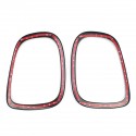 4PCS Black Headlight Backlight Frame Head Tail Rear Lamps Trim Ring For Mini Cooper One JCW F55 F56