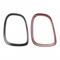 4PCS Black Headlight Backlight Frame Head Tail Rear Lamps Trim Ring For Mini Cooper One JCW F55 F56