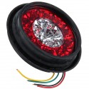 4Pcs 24V 16LEDs Car Turn Signal Lights Brake Stop Tail Lamps Waterproof Round For Truck Trailer Lorry