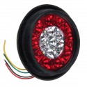 4Pcs 24V 16LEDs Car Turn Signal Lights Brake Stop Tail Lamps Waterproof Round For Truck Trailer Lorry