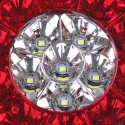 4Pcs 24V 16LEDs Car Turn Signal Lights Brake Stop Tail Lamps Waterproof Round For Truck Trailer Lorry