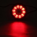 4Pcs 24V 16LEDs Car Turn Signal Lights Brake Stop Tail Lamps Waterproof Round For Truck Trailer Lorry