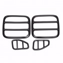 4pcs Black Iron Taillight Lamp Cover Trim Frame for Jeep Renegade 2015-2016