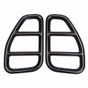 4pcs Black Iron Taillight Lamp Cover Trim Frame for Jeep Renegade 2015-2016