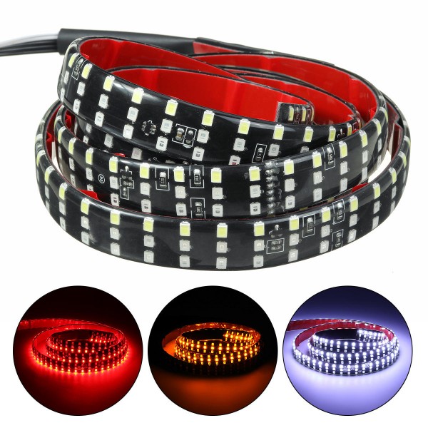 60 Inch 3030 LED Car Tail Brake Light flowing Bar Strip Reversing Stop Signal Flashing Strip DRL Truck 12V Waterproof