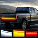 60 Inch Pickup Truck Accessories Tail Lights Tri-Color Turn Signals Lamp Three Rows Streamer