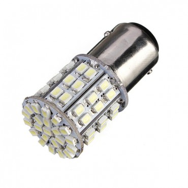 BAY15D 1157 White Car Tail Stop Brake Light Lamp 64 SMD LED Bulb