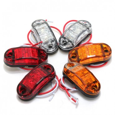 Car LED Side Marker Light Car Trailers RV Clearance Lamp E-marked Dot