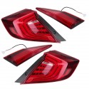 Car Rear LED Flowing Tail Light Brake Lamp Assembly Pair For Honda Civic 2016 -2018