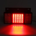 DC 24V Waterproof 55 LED Truck Caravan Trailer Stop Brake Indicator Lights Lamps