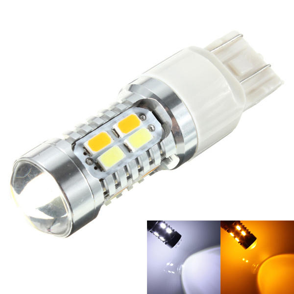 High Power 12V LED Amber White Driving Turn Signal Light Bulb