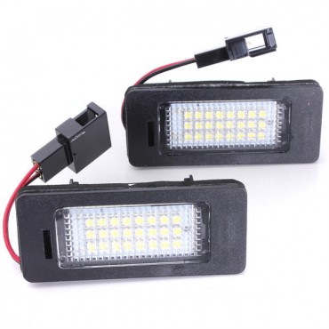 License Plate Lamp LED White Light for Audi A4 A5 Q5 S5 TT 08-13