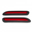 Pair 12V 5W Car LED Bumper Reflectors Tail Light Red Brake Lamp for Mitsubishi AU