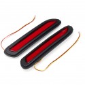 Pair 12V 5W Car LED Bumper Reflectors Tail Light Red Brake Lamp for Mitsubishi AU