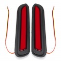 Pair 12V 5W Car LED Bumper Reflectors Tail Light Red Brake Lamp for Mitsubishi AU