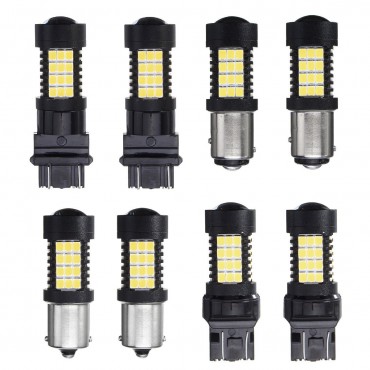 Pair 447LM 4.4W White LED Car Brake Backup lights Turn Bulb Lamp 3157 7443 1156 1157 2835