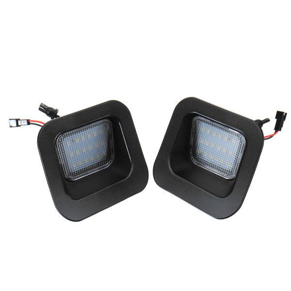 Pair LED License Number Plate Lights White for Dodge RAM 1500 2500 3500 2003-2015