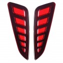 Pair LED Rear Bumper Reflector Driving Brake Lights for Toyota C-HR 2016-2020