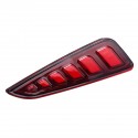 Pair LED Rear Bumper Reflector Driving Brake Lights for Toyota C-HR 2016-2020