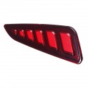 Pair LED Rear Bumper Reflector Driving Brake Lights for Toyota C-HR 2016-2020