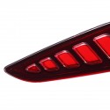 Pair LED Rear Bumper Reflector Driving Brake Lights for Toyota C-HR 2016-2020