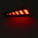 Pair LED Rear Bumper Reflector Driving Brake Lights for Toyota C-HR 2016-2020