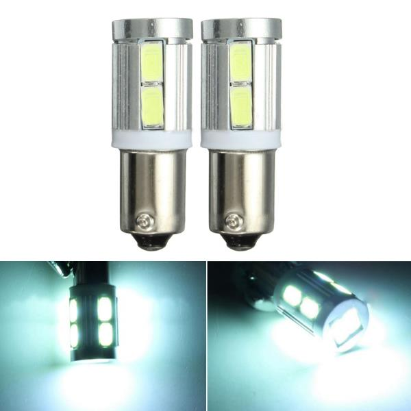 Pair White BAX9S 150deg H6W 10SMD Side Light Bulbs Canbus Error For BMW 3 Series F30 F31