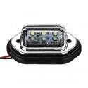 Rear Tail LED License Number Plate Light with Fittings For 10-30V Truck Lorry Van Caravan