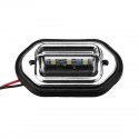 Rear Tail LED License Number Plate Light with Fittings For 10-30V Truck Lorry Van Caravan