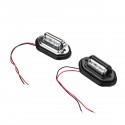 Rear Tail LED License Number Plate Light with Fittings For 10-30V Truck Lorry Van Caravan