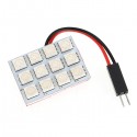 SMD 5050 LED Car Interior Panel Light Bulb+T10+BA9S+Festoon Adapter