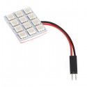 SMD 5050 LED Car Interior Panel Light Bulb+T10+BA9S+Festoon Adapter