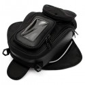 Motorcycle Oil Fuel Tank Bag Magnetic Multi Layer Black Universal 38x25cm Waterproof