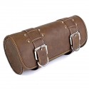 Motorcycle Tool Brown Bag Luggage Saddlebag Roll Barrel Storage For Harley Sportster