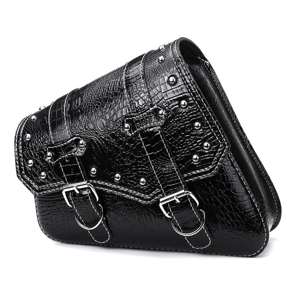 Single Side Metal Adjusting Buckle Motorcycle Left Right Leather Saddlebag Tool Bag Fuel Oil Bottle Holder Hasp Type