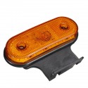 12V/24V 20 LED Side Marker Lights Reflector Lamp Amber With Bracket For Truck Trailer