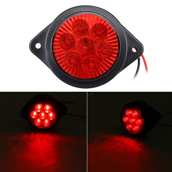 1PC 24V 7 LED Side Marker Light Outline Lamp Truck Trailer Caravan Lorry Van