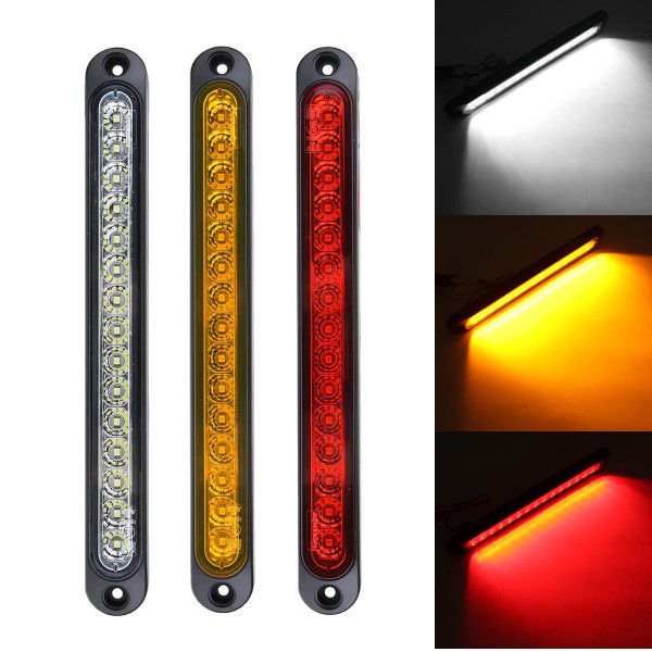 25cm 6.72W LED Tail Light Third Brake Light Bar High Mount Lamp DC10-30V for Trailer Truck UTE Car