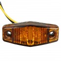 2LED Side Marker Indicator Light Clearance Lamp For 12/24V Truck Trailer Lorry Van