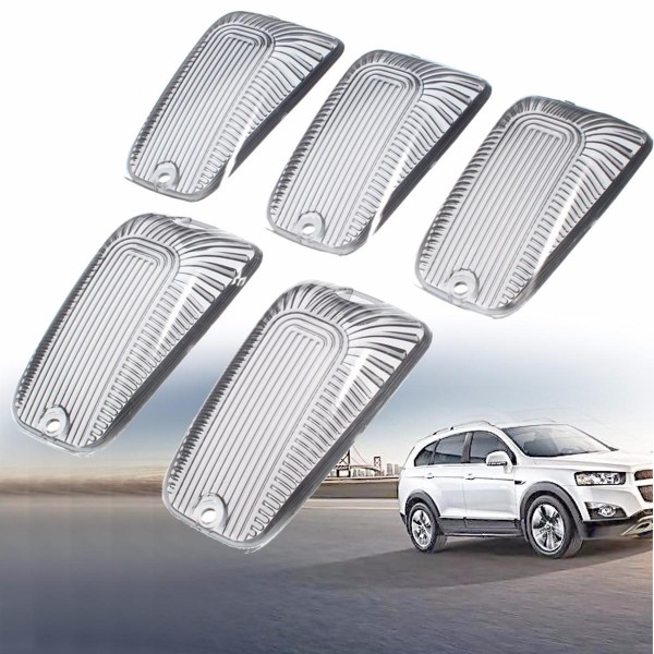 5pcs Smoke Top Lamp Lens Roof Running Light Cab Marker Cover For Ford GMC