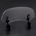 Universal Adjustable Clip On Transparent Windshield Extension Spoiler Wind Small Windscreen Deflector For Motorcycle Scooter