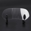 Universal Adjustable Clip On Transparent Windshield Extension Spoiler Wind Small Windscreen Deflector For Motorcycle Scooter