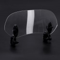 Universal Adjustable Clip On Transparent Windshield Extension Spoiler Wind Small Windscreen Deflector For Motorcycle Scooter